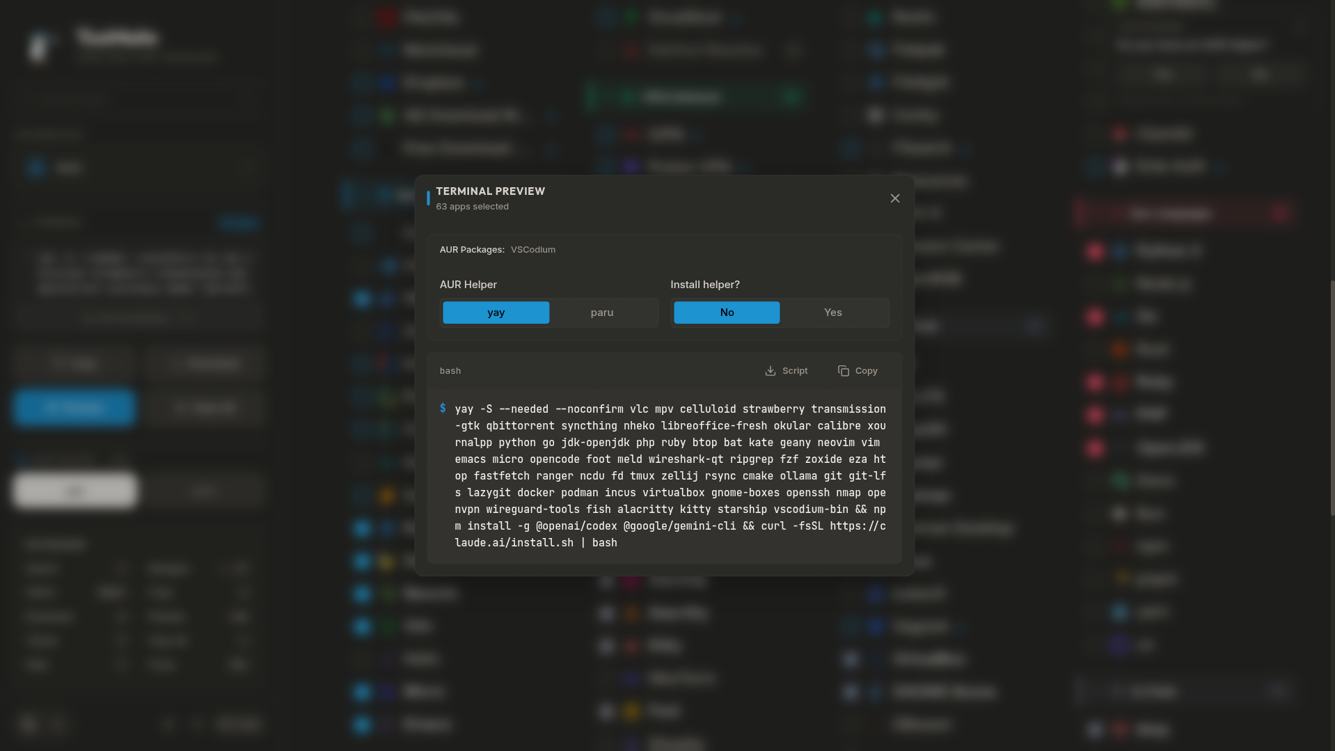 Selezione di una distribuzione e software