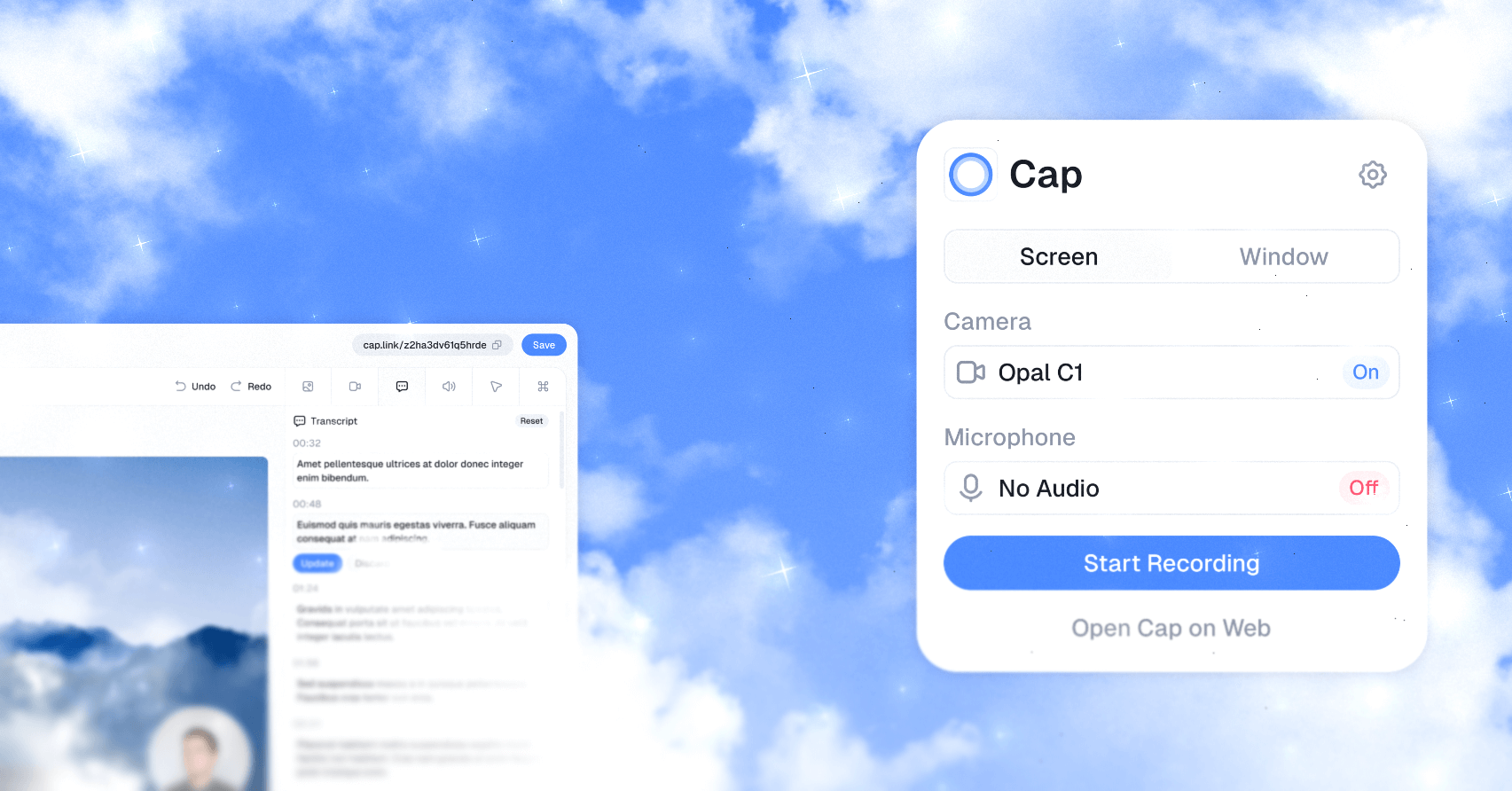 Cap Interface