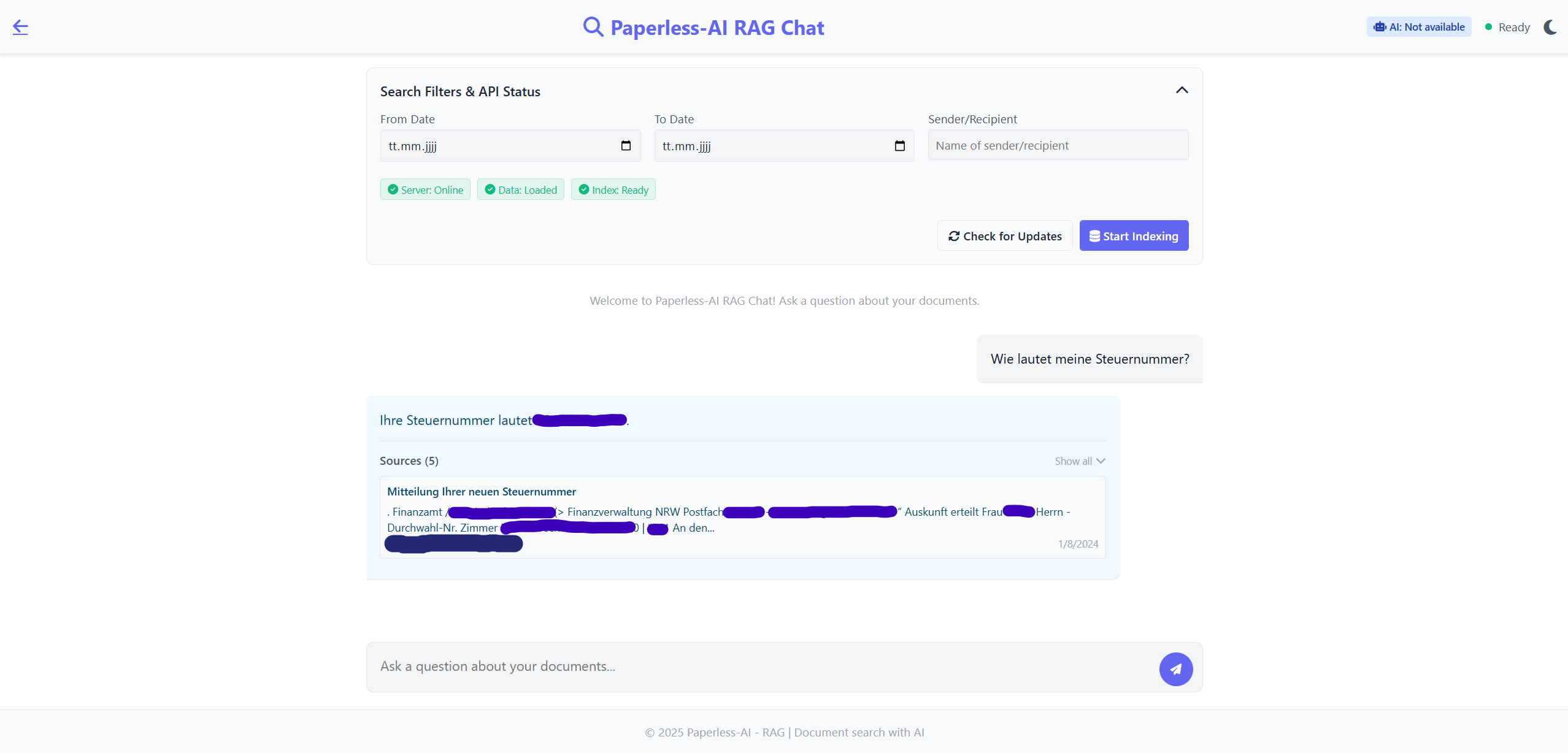 Chat example