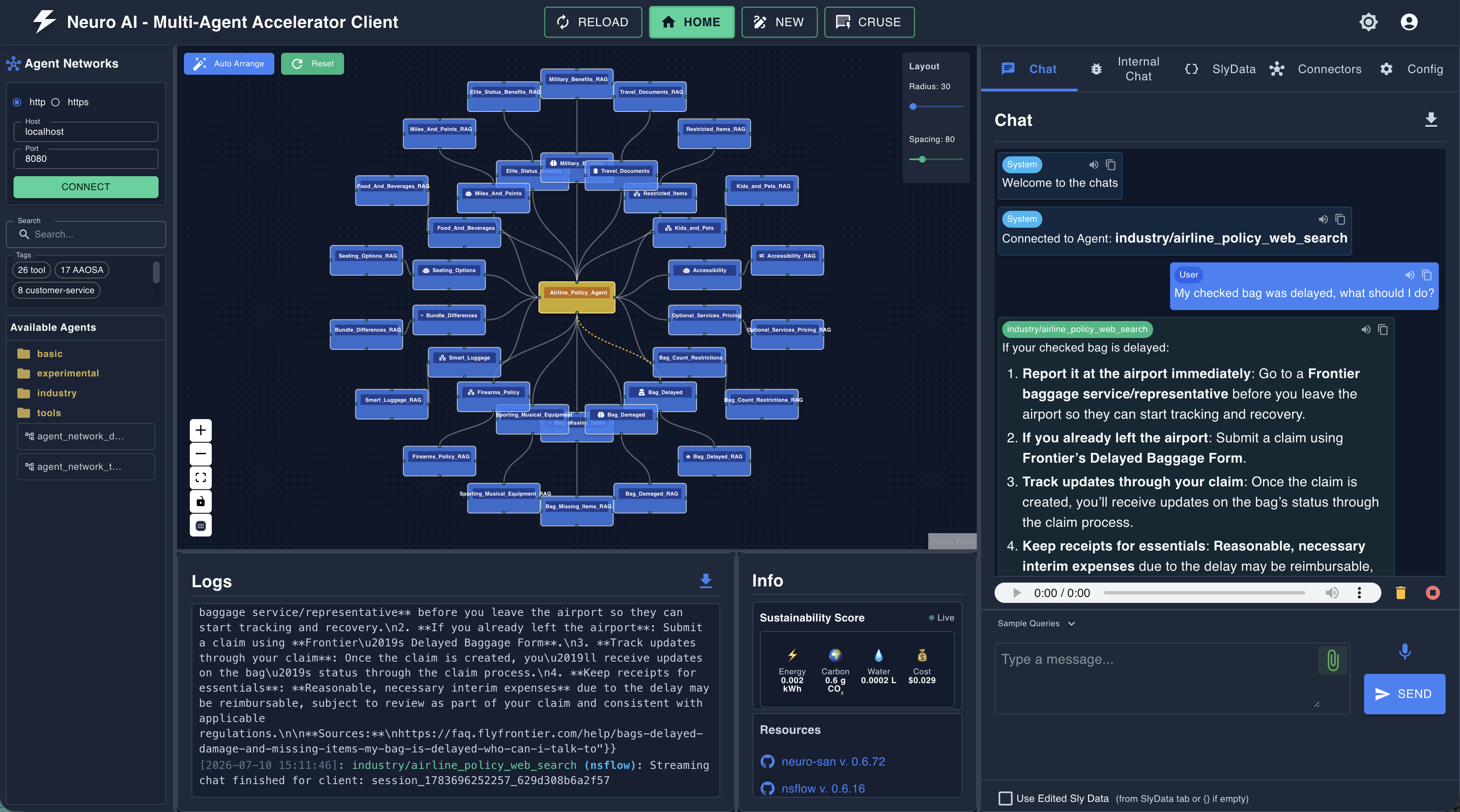 Interface NSFlow