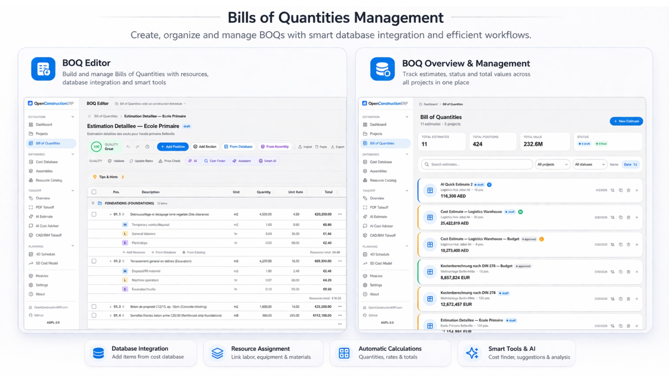 Work quantity sheet editor