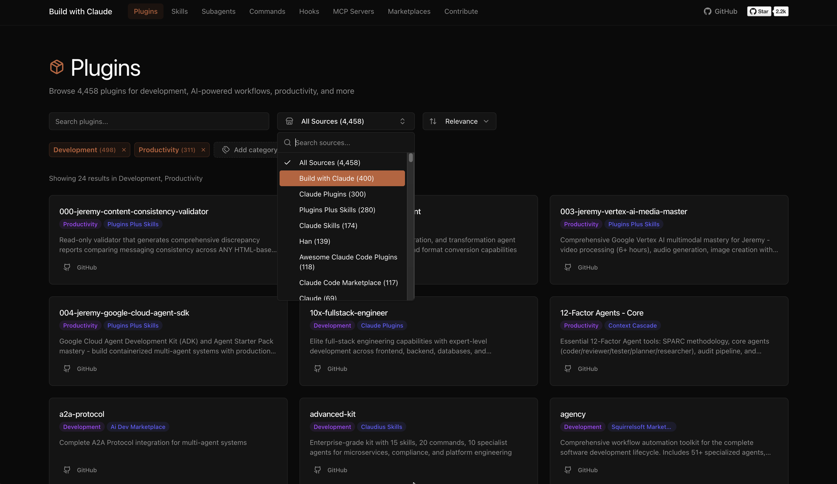 Browsing plugins