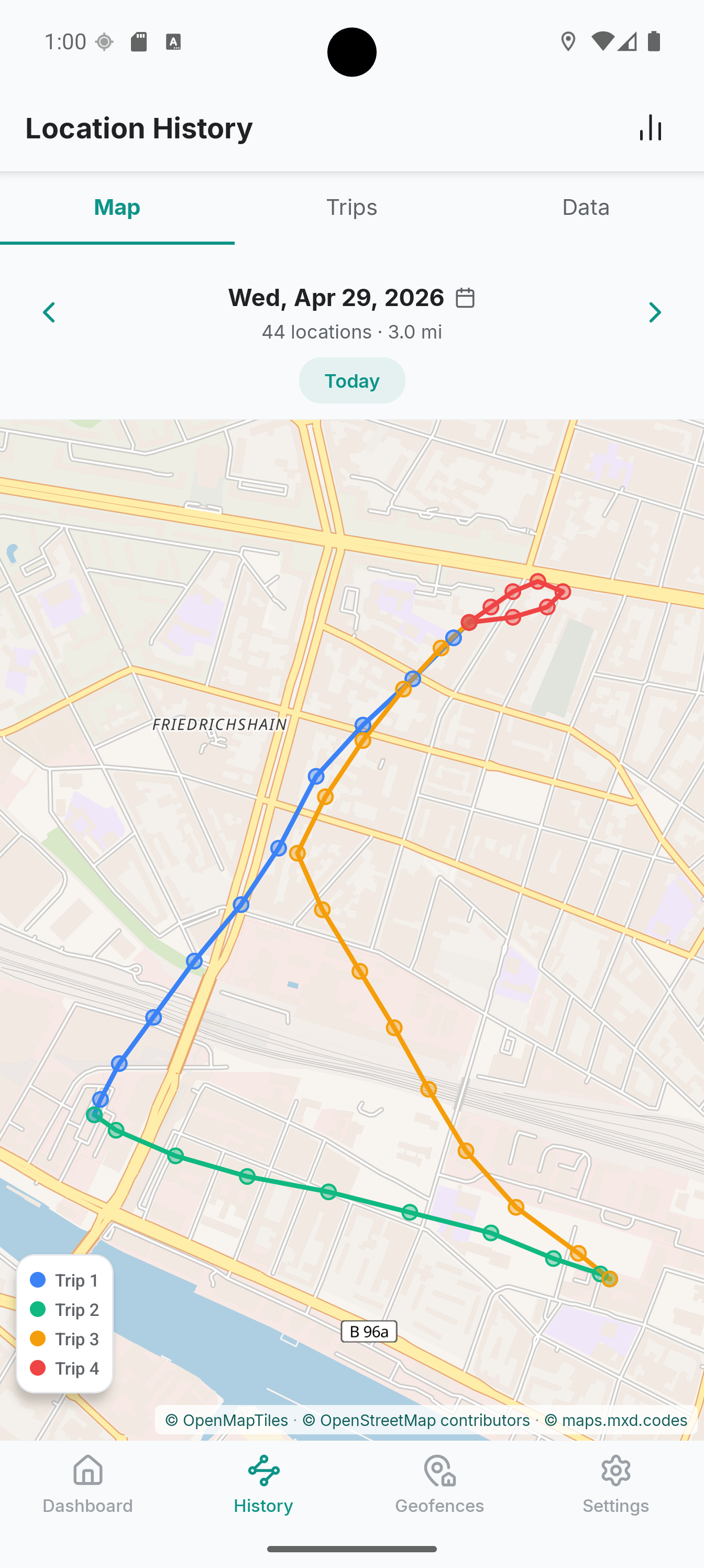 Location History (Map)
