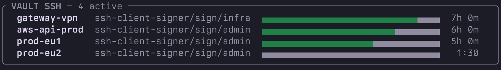 purple Vault SSH