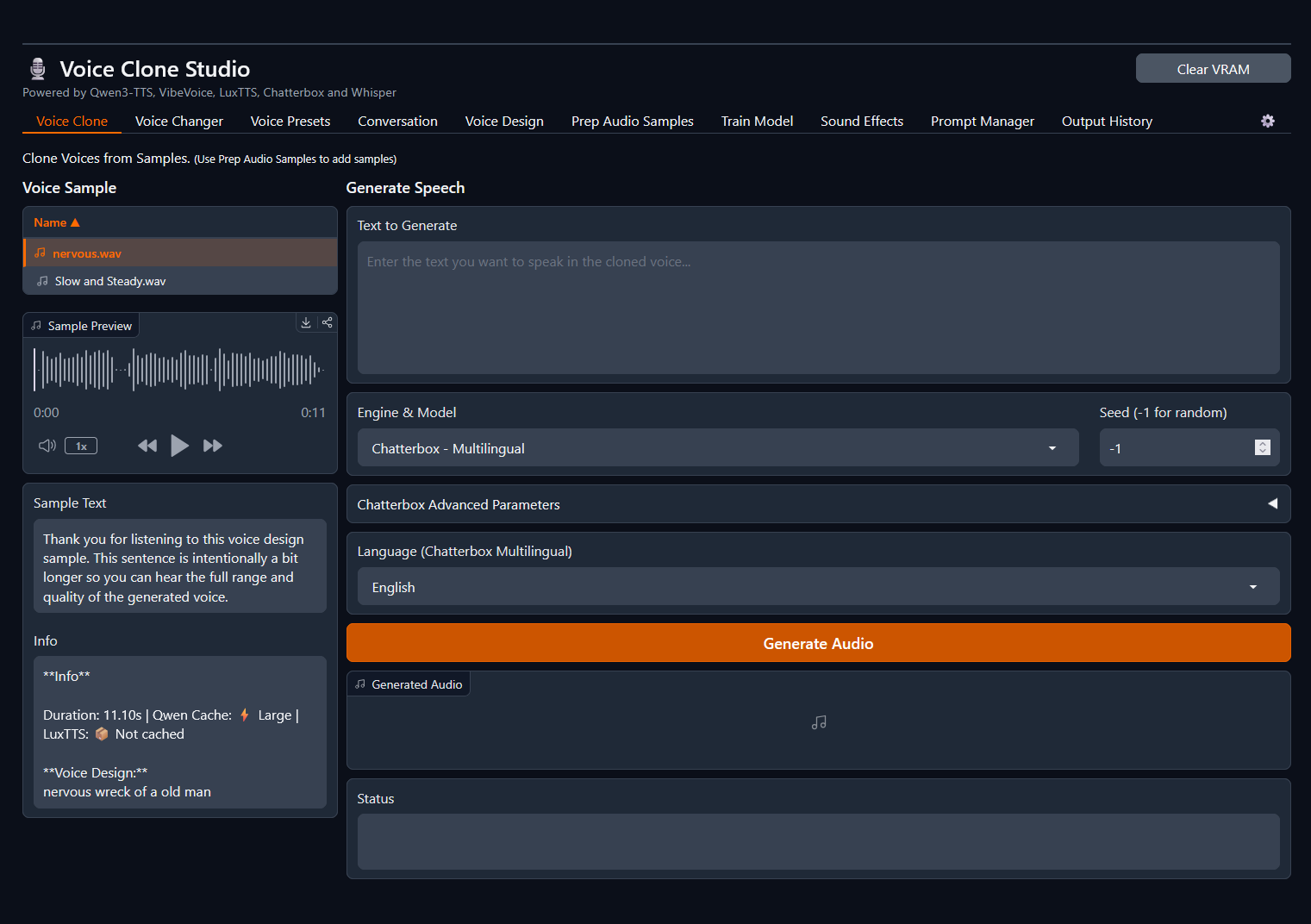 Voice Clone Studio Preview