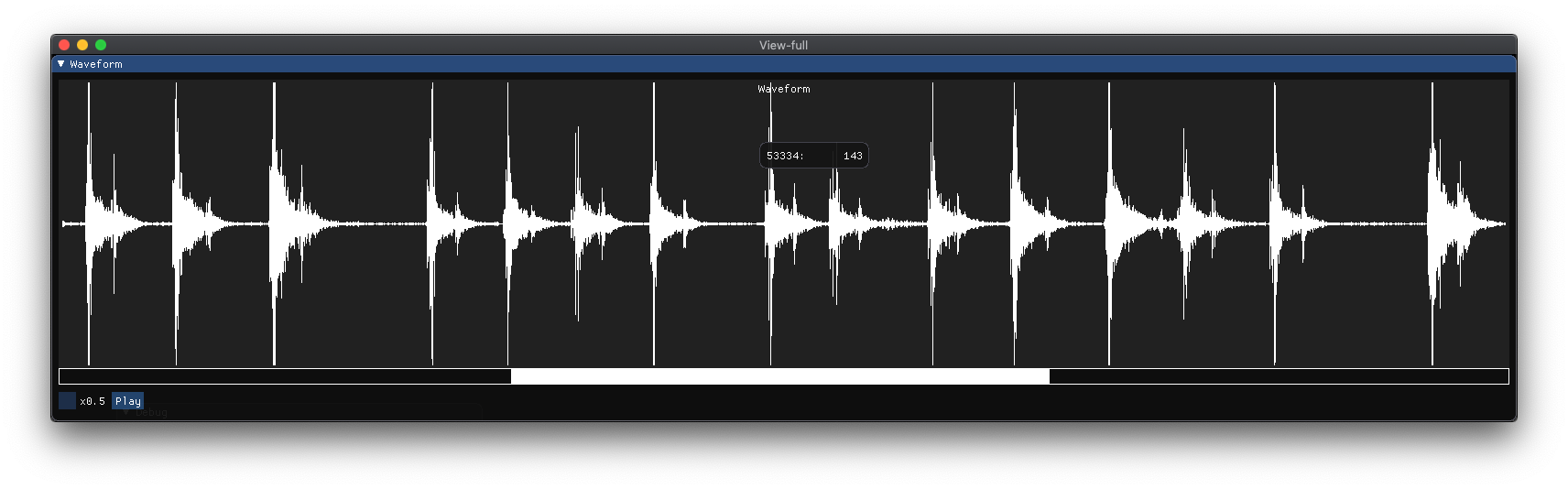 Sound wave visualization