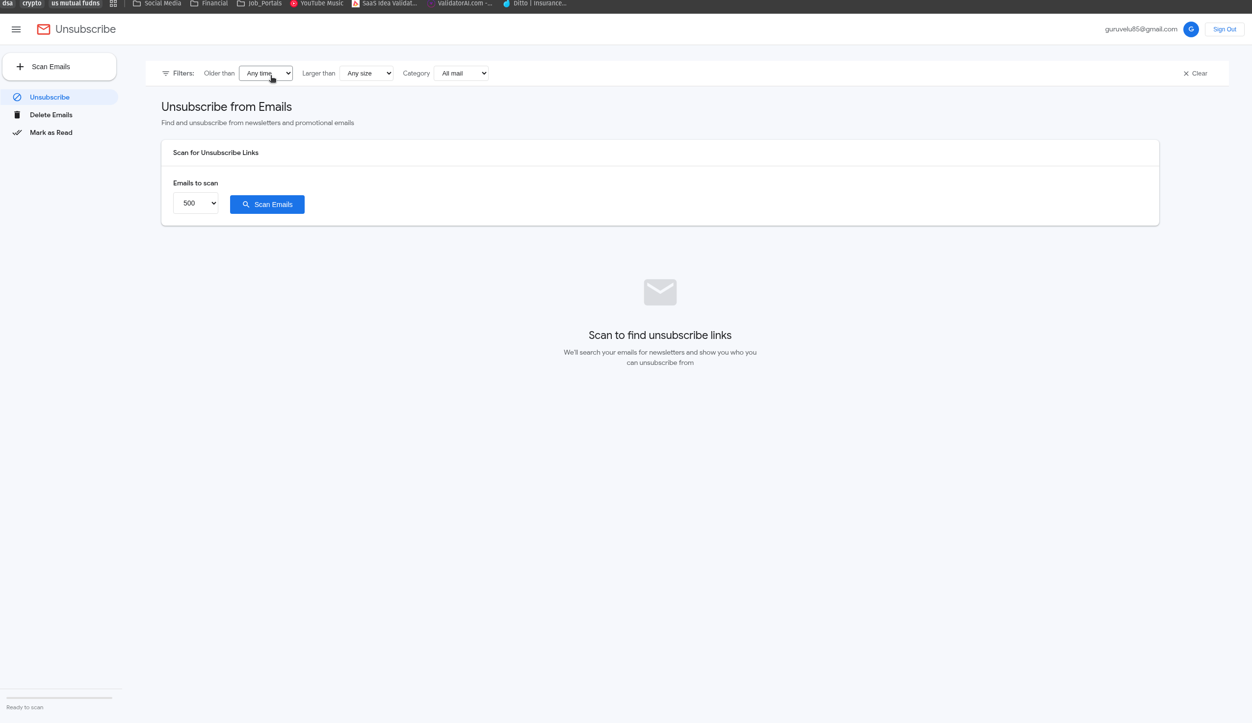 Gmail Cleaner Demo