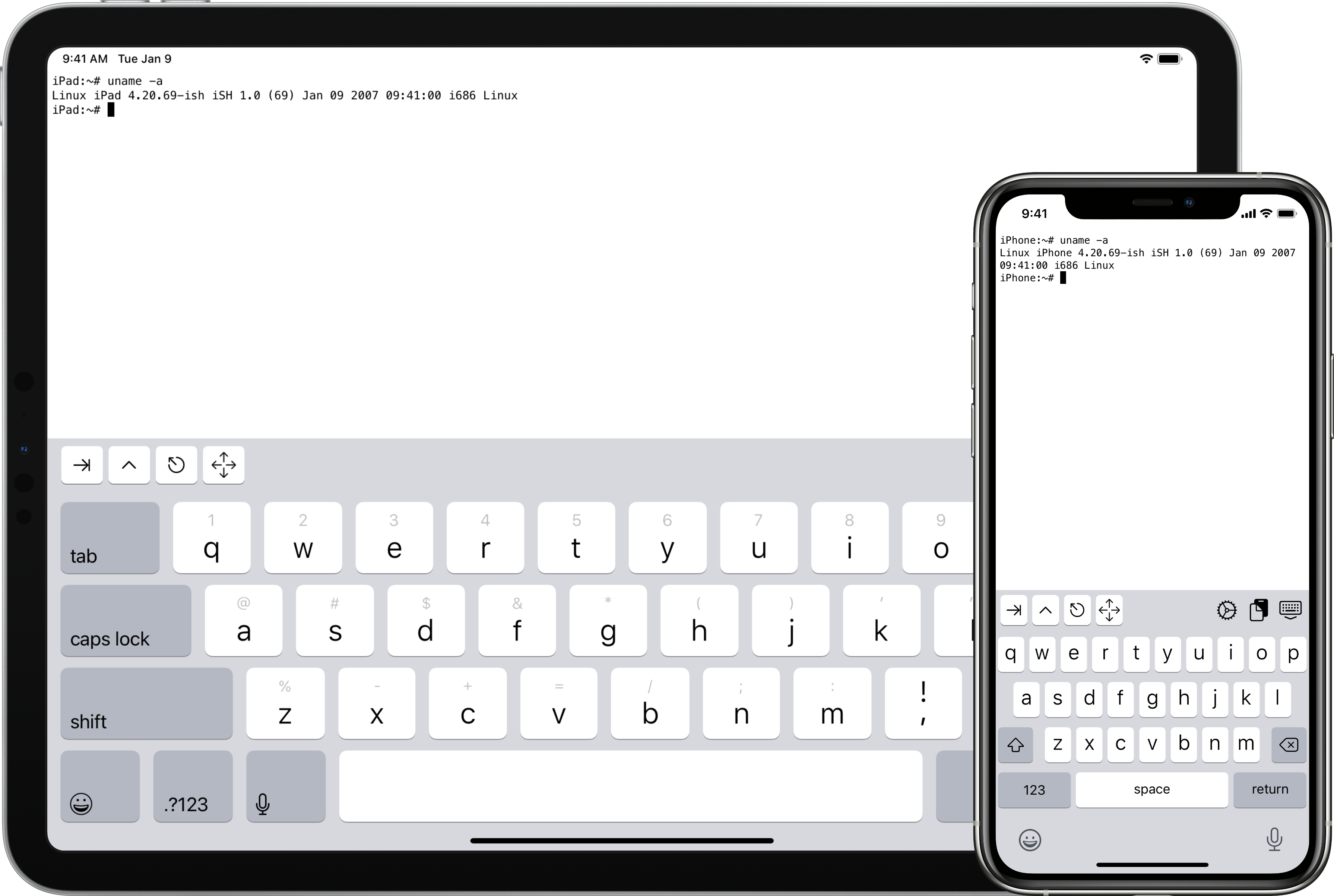 iSH App Screenshot