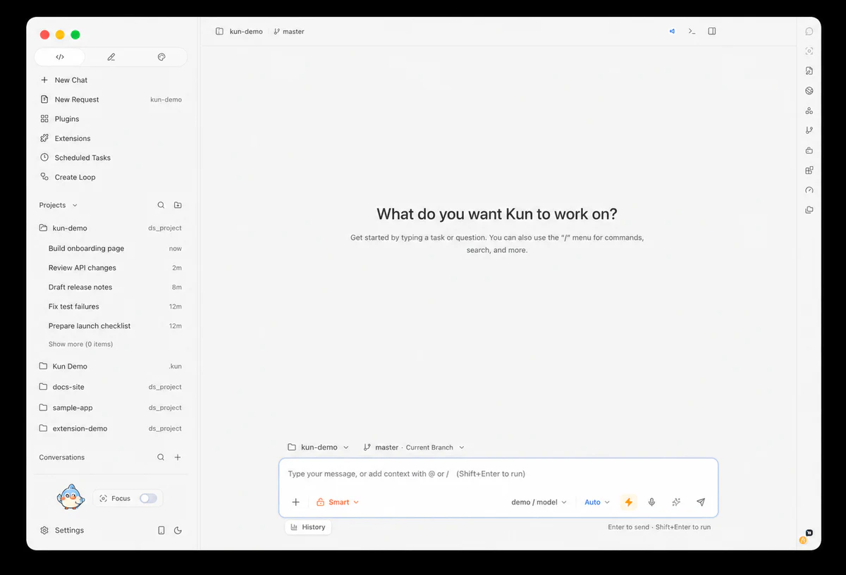 Espace de travail Code