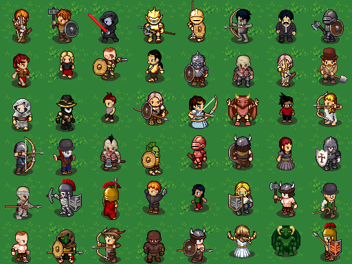 Example of generated sprites