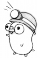 Imagen de gopher emocionado