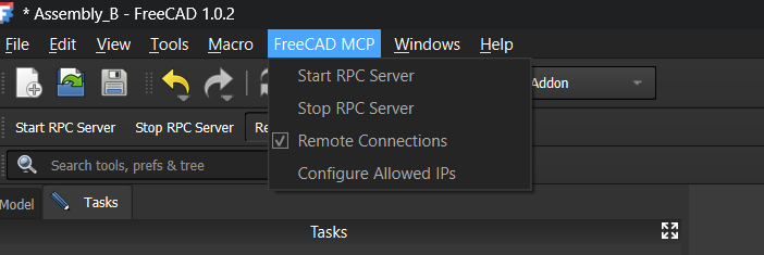Avvio del server RPC