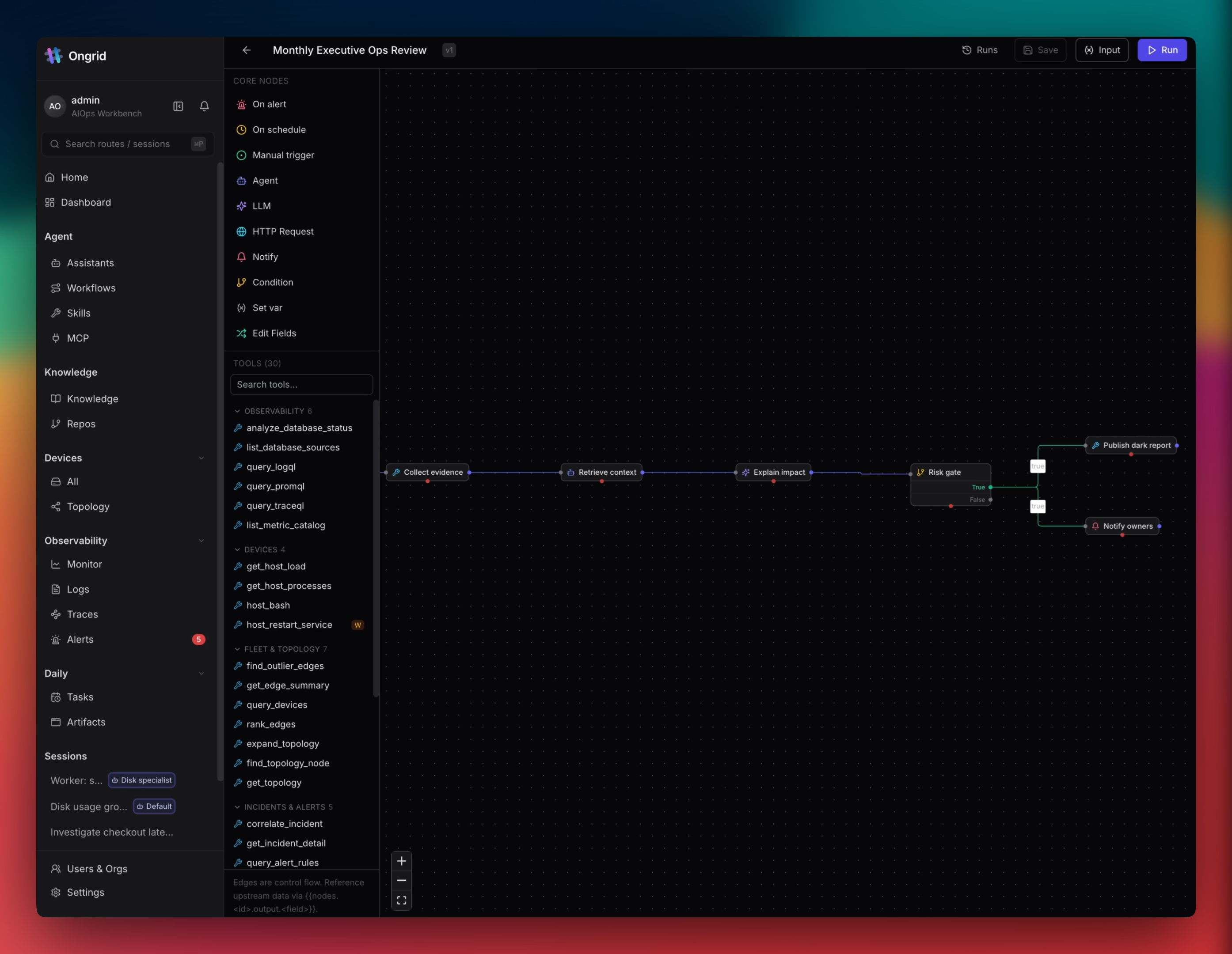 Workflow builder