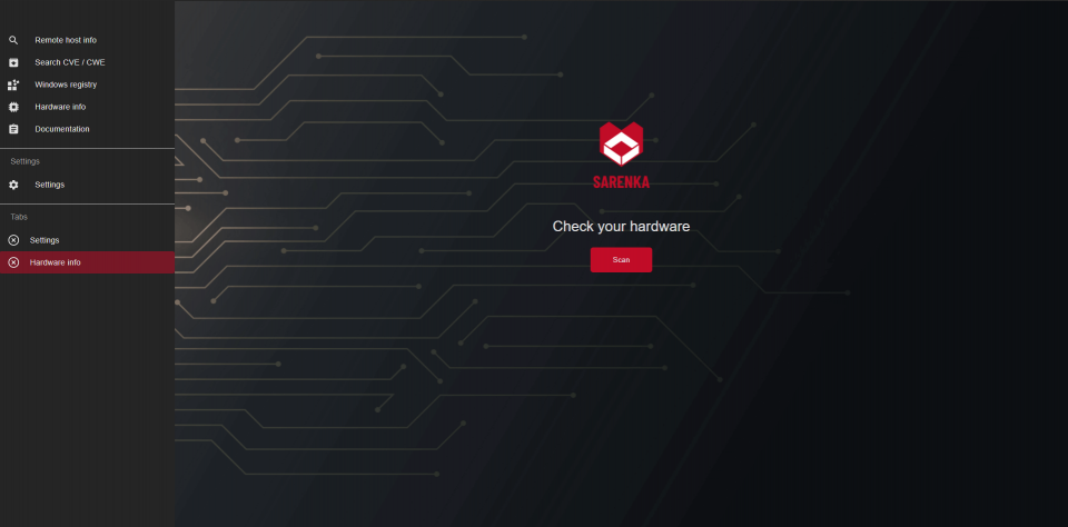 Main interface
