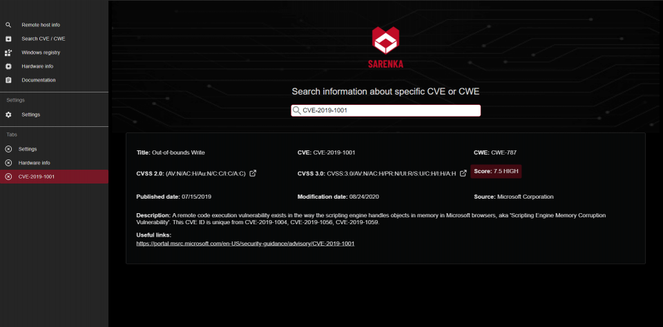 CVE analysis
