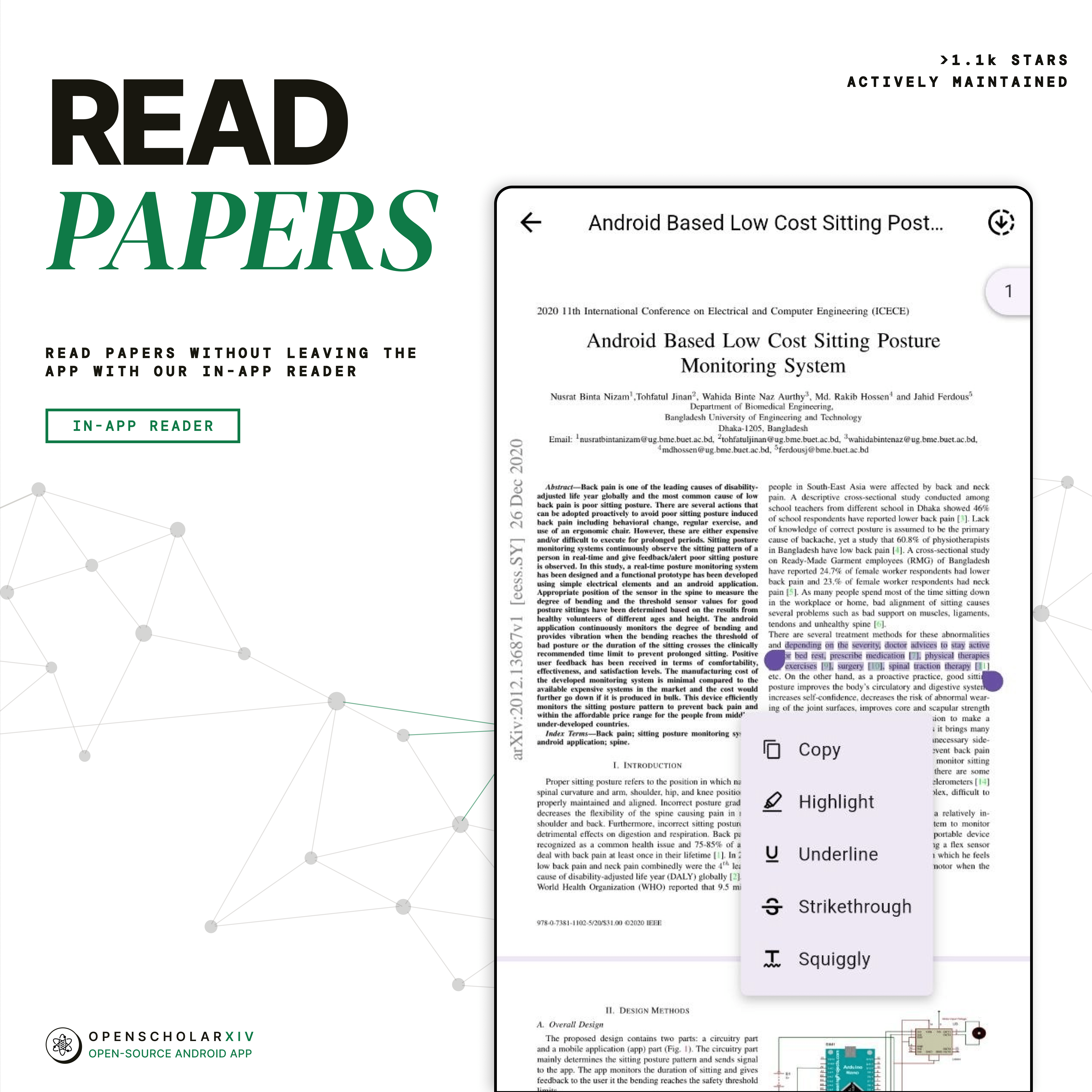 Read papers in-app
