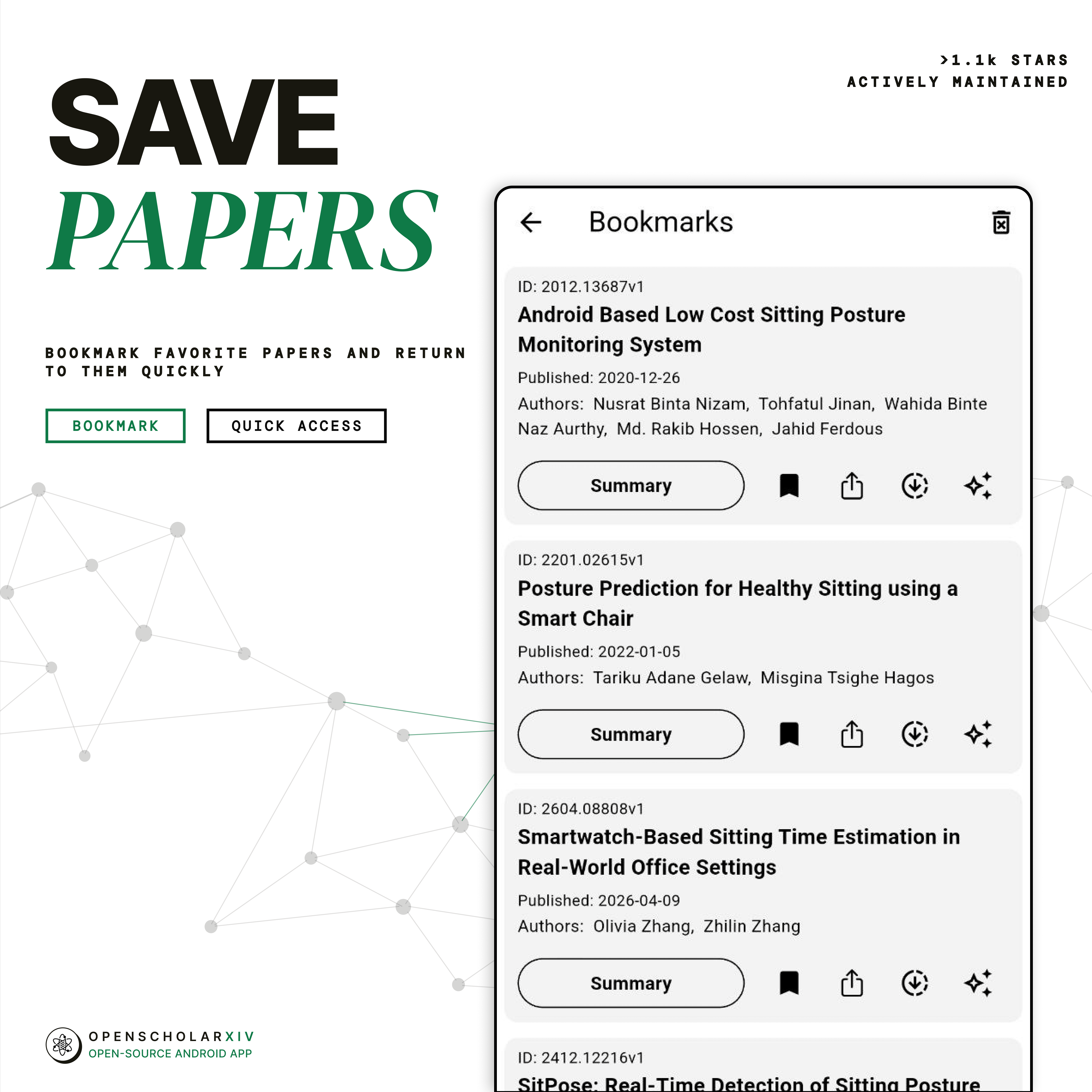 Bookmark papers