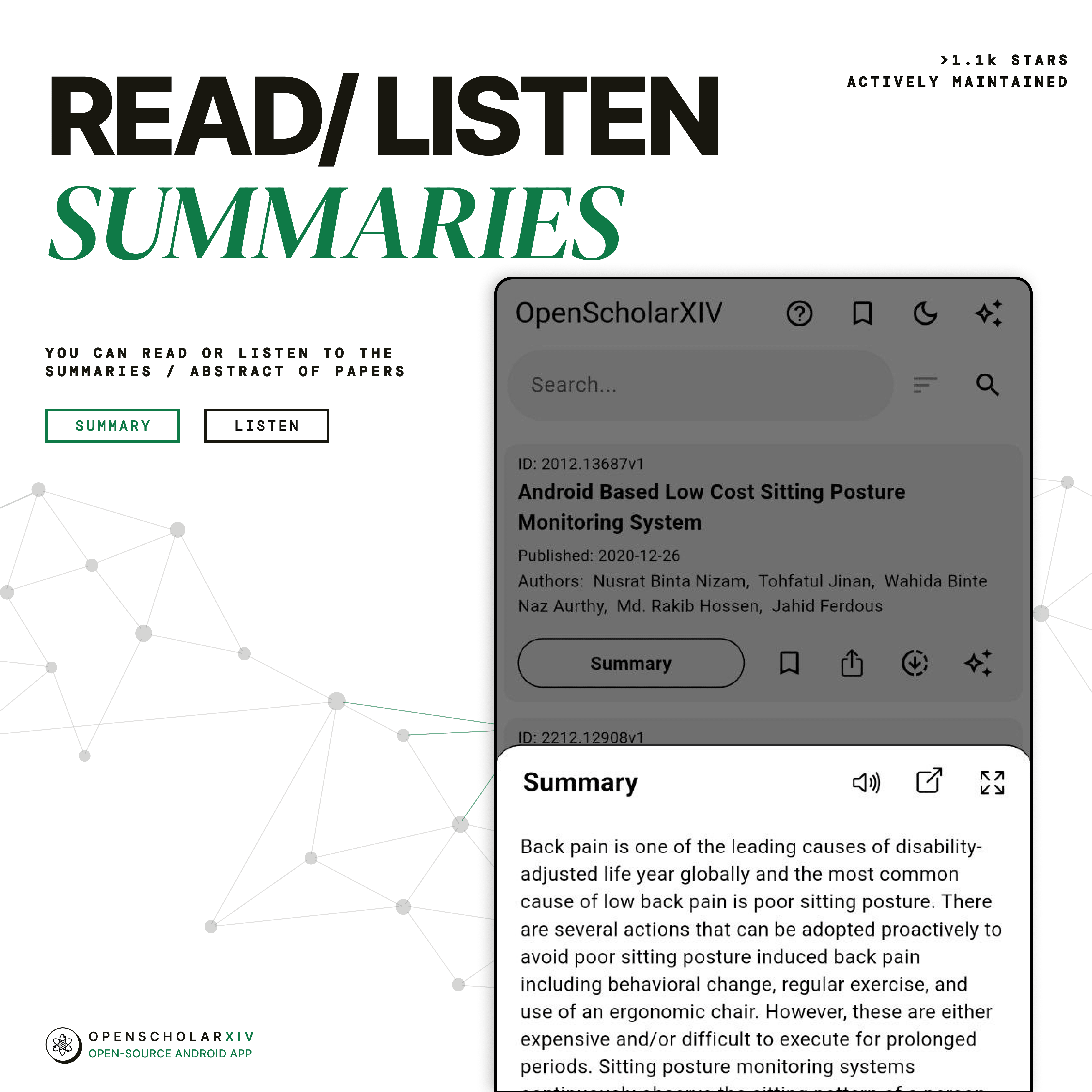 Read and listen to summaries
