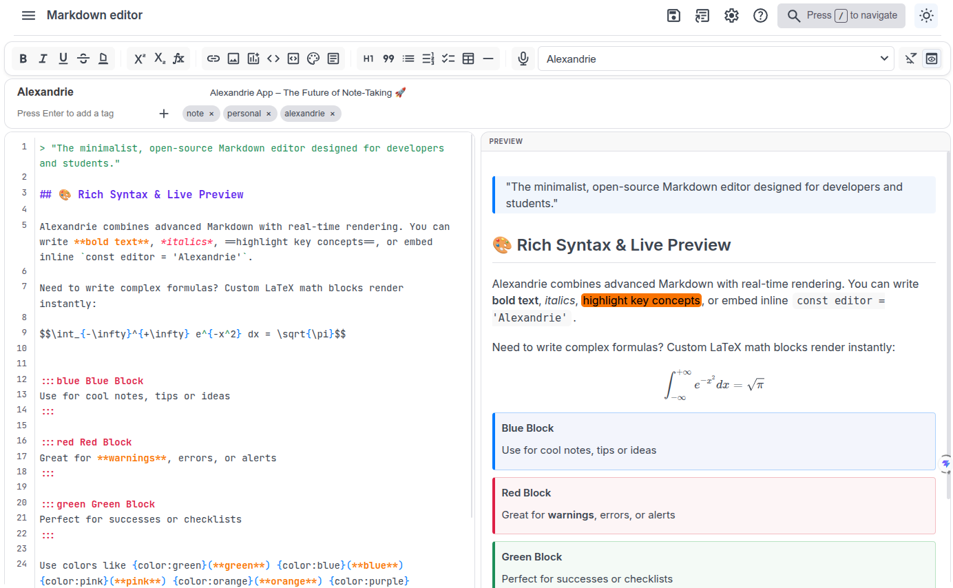 Markdown Editor Preview