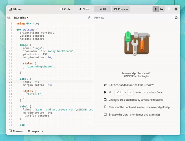 Workbench demo