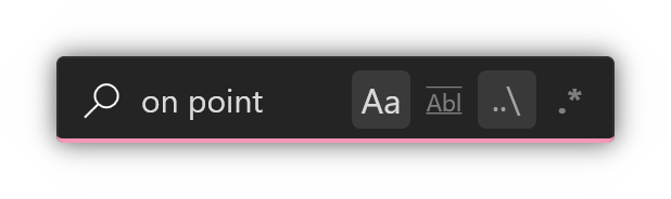 Search flag toggles