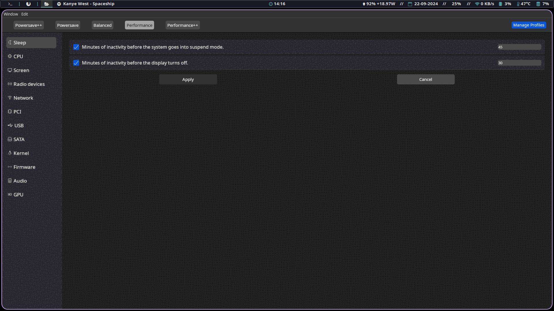 WebKit interface