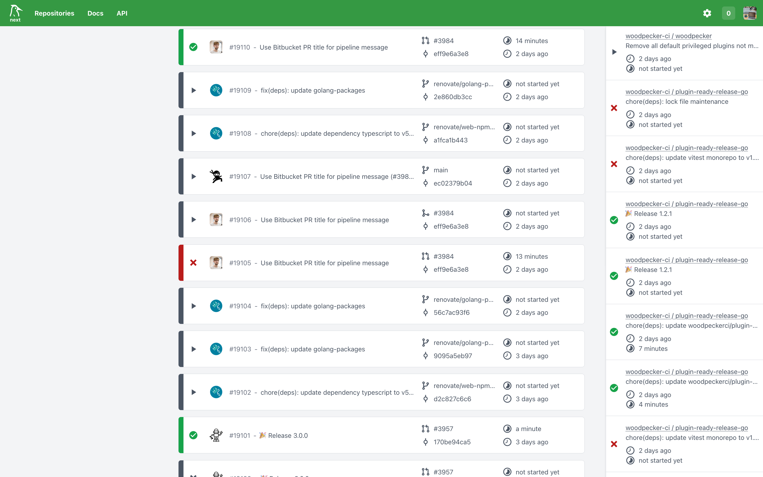 Woodpecker CI Interface
